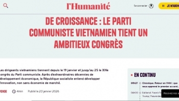 ប្រព័ន្ធផ្សព្វផ្សាយអន្តរជាតិបន្តលើកត្រដែតពីភាពជោគជ័យនៃមហាសន្និបាតលើកទី១៤ របស់បក្សកុម្មុយនិស្តវៀតណាម