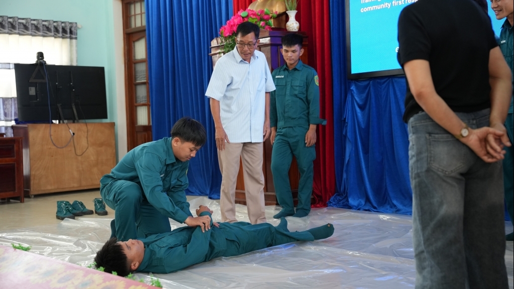 ការវគ្គបណ្តុះបណ្តាល និងការធ្វើសមយុទ្ធឆ្លើយតបនឹងពហុគ្រោះមហន្តរាយ ជូនដល់ប្រជាពលរដ្ឋចំនួន ៥០០ នាក់ នៅក្នុងខេត្ត Gia Lai
