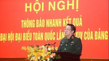 នាយឧត្តមសេនីយ៍ Nguyen Trong Nghia បានធ្វើជាអធិបតីក្នុងសន្និសីទ ដើម្បីប្រកាសលទ្ធផលនៃសមាជទូទាំងប្រទេសលើកទី១៤ របស់បក្សយ៉ាងឆាប់រហ័ស