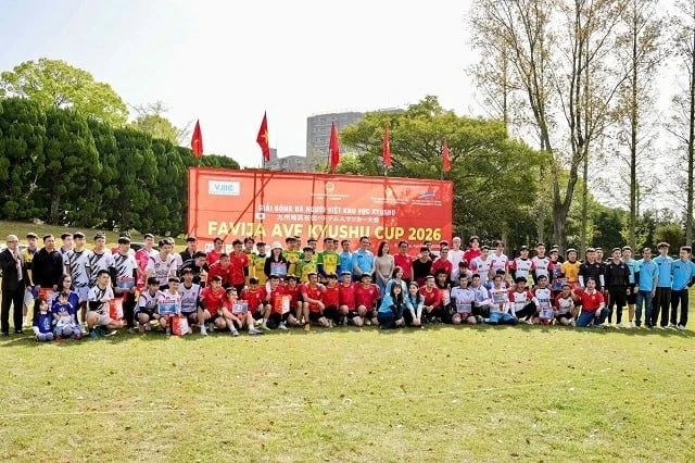 ភាពរស់រវើកនៃពានរង្វាន់បាល់ទាត់សហគមន៍វៀតណាម នៅតំបន់ Kyushu ប្រទេសជប៉ុន