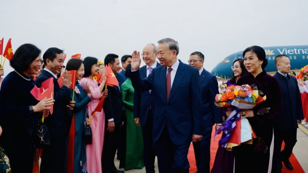 អគ្គលេខាបក្ស ប្រធានរដ្ឋ លោក To Lam អញ្ជើញមកដល់ទីក្រុងប៉េកាំងចាប់ផ្តើមដំណើរទស្សនកិច្ចផ្លូវរដ្ឋនៅចិន