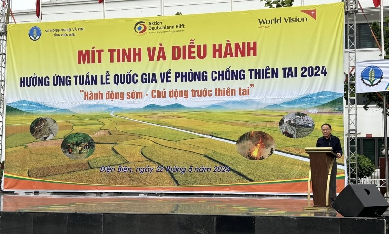 World Vision និងខេត្ត Dien Bien សម្របសម្រួលលើកកម្ពស់ការយល់ដឹង និងសមត្ថភាពរបស់សហគមន៍ក្នុងការឆ្លើយតបនឹងគ្រោះមហន្តរាយធម្មជាតិ