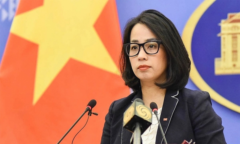 អ្នកនាំពាក្យក្រសួងការបរទេសវៀតណាម Pham Thu Hang។ អ្នកនាំពាក្យក្រសួងការបរទេសវៀតណាម Pham Thu Hang។