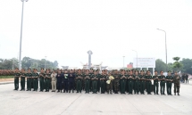 បញ្ជាការដ្ឋានយោធាខេត្ត Tay Ninh ទទួលគណៈប្រតិភូ កងយោធពលខេមរភូមិន្ទ អញ្ជើញចូលរួមព្យុហយាត្រា