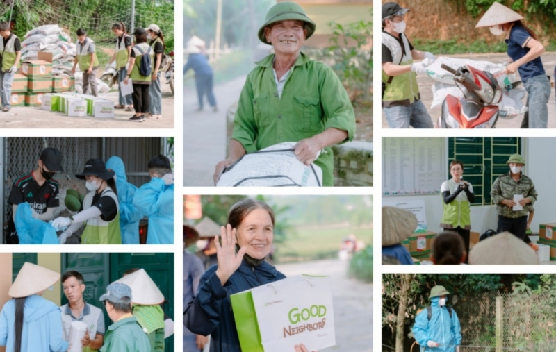 GNI គាំទ្រការសម្លាប់មេរោគ និងការការពារជំងឺសម្រាប់គ្រួសារជាង ១,០០០ បន្ទាប់ពីព្យុះទី ៣ នៅ Tuyen Quang