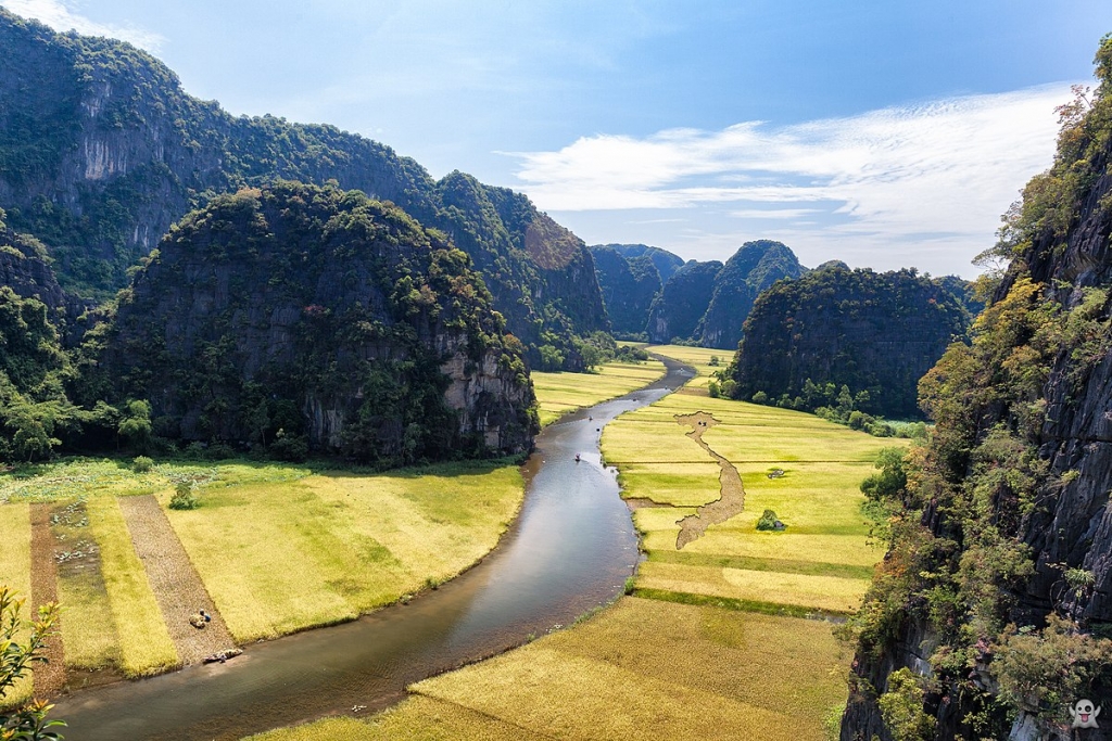 Ninh Binh ស្ថិតនៅលំដាប់កំពូលនៃគោលដៅទេសចរណ៍កំពូលទាំង ៥ ដែលមានទេសភាពមនោរម្យ