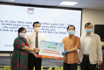 HUFO បរិច្ចាគម៉ាស់ការពារចំនួន ១ម៉ឺន សន្លឹកដើម្បីជួយគាំទ្រដល់ប្រជាជនថៃក្នុងការប្រយុទ្ធប្រឆាំងនឹងជំងឺកូវីដ១៩ (Covid-19)