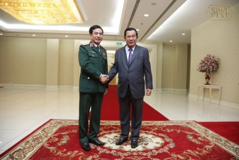 សម្ដេចតេជោ ហ៊ុន សែន អញ្ជើញជួបពិភាក្សាការងារជាមួយអនុរដ្ឋមន្ត្រី និងជាប្រធានអគ្គសេនាធិការនៃកងទ័ពប្រជាជនវៀតណាម