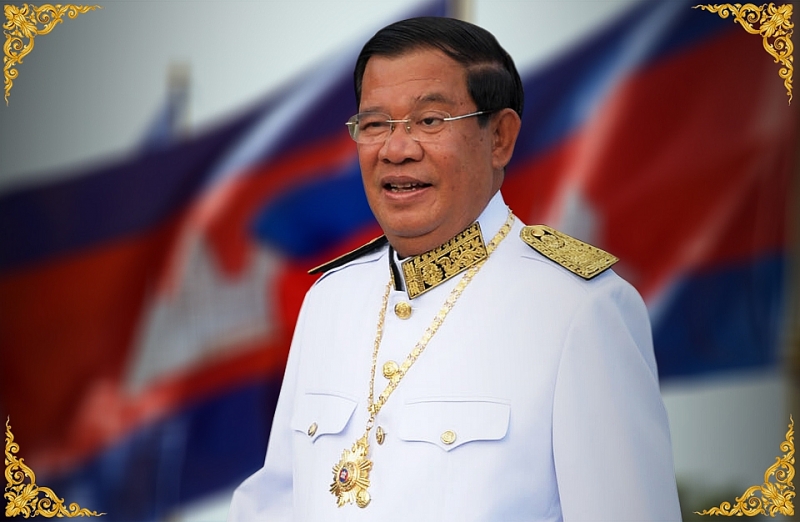 សម្តេច ហ៊ុន សែន នាយករដ្ឋមន្ត្រីកម្ពុជា។