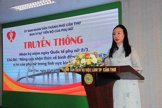 Can Tho ​ផ្សព្វផ្សាយលើកកម្ពស់ការយល់ដឹងអំពីសមភាពយេនឌ័រ និងលើកកម្ពស់តួនាទីរបស់ស្ត្រី