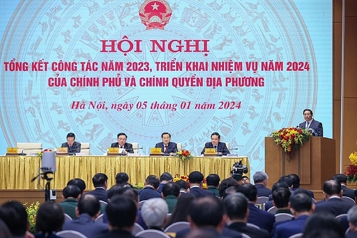 សន្និសីទទូទាំងប្រទេសស្ដីពីការបូកសរុបការងារឆ្នាំ ២០២៣ និងអនុវត្តន៍ភារកិច្ចឆ្នាំ ២០២៤ របស់រដ្ឋាភិបាល និងរដ្ឋអំណាចតំបន់នាដើមខែមករា ឆ្នាំ ២០២៤។