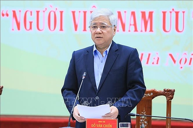លោក Do Van Chien ប្រធានគណៈកម្មាធិការមជ្ឈិមរណសិរ្សមាតុភូមិវៀតណាម (រូបថត៖ VNA)