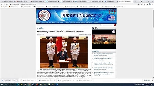 ទីភ្នាក់ងារសារព័ត៌មាន KPL នៃប្រទេសឡាវ បានចុះផ្សាយអត្ថបទក្រោមចំណងជើងថា“ រដ្ឋសភាវៀតណាមបោះឆ្នោតជ្រើសតាំងថ្នាក់ដឹកនាំនៃក្បាលម៉ាស៊ីនរដ្ឋ”