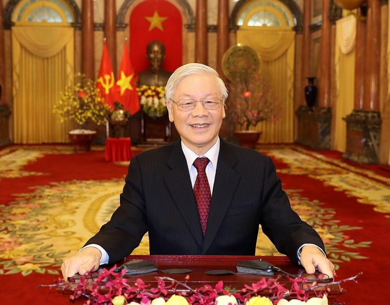 Tổng Bí thư Nguyễn Phú Trọng gửi thư chúc mừng Tết cổ truyền của Lào và Campuchia