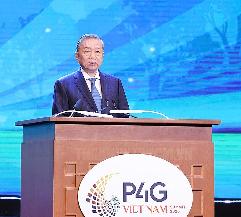 លោកអគ្គលេខាបក្ស តូ ឡឹម ថ្លែងនៅក្នុងកិច្ចប្រជុំកំពូល P4G។ លោកអគ្គលេខាបក្ស តូ ឡឹម ថ្លែងនៅក្នុងកិច្ចប្រជុំកំពូល P4G។