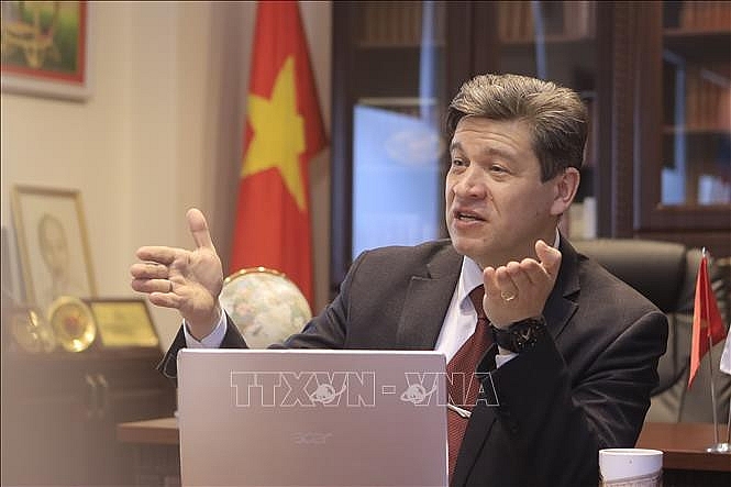 លោក Vladimir Kolotov សាស្ត្រាចារ្យ បណ្ឌិតវិទ្យាសាស្ត្រប្រវត្តិសាស្ត្រ នៃសកលវិទ្យាល័យ Saint Petersburg។ (រូបថត៖ VNA)
