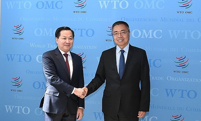 លោកឧបនាយករដ្ឋមន្ត្រីវៀតណាម Le Minh Khai បានអញ្ជើញជួបធ្វើការជាមួយអគ្គនាយករង WTO លោក Zhang Xiangchen