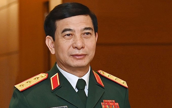 ឧត្តមសេនីយ៍ឯក Phan Van Giang រដ្ឋមន្រ្តីក្រសួងការពារប្រទេសវៀតណាម។​(រូបថត៖ VOV)