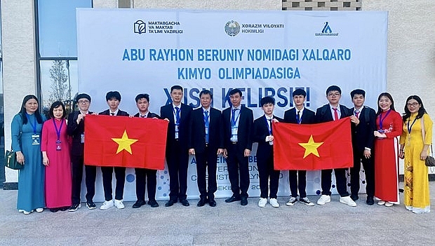ក្រុមវៀតណាមចូលរួមការប្រកួតអូឡាំពិកគីមីវិទ្យាអន្តរជាតិ Abu Reikhan Beruniy លើកទី១។