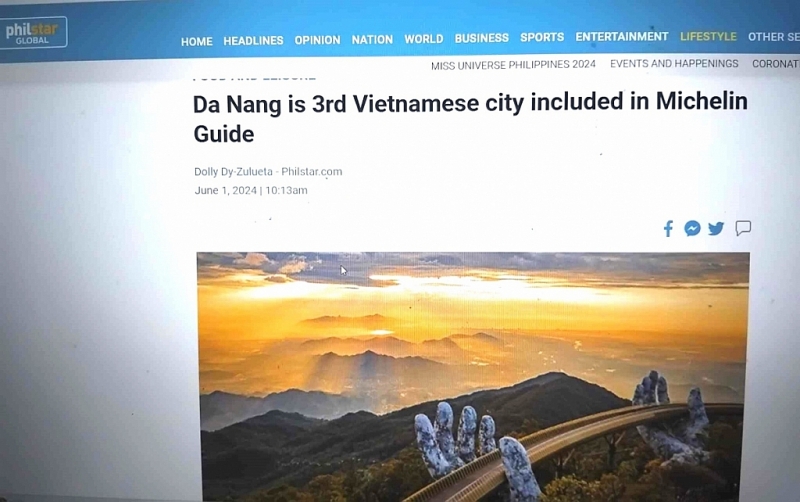 កាសែតហ្វីលីពីន Philstar ណែនាំមុខម្ហូបរបស់ទីក្រុង Da Nang