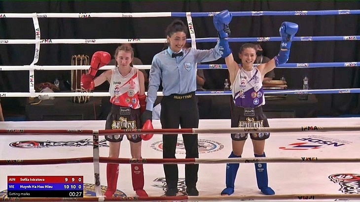 កីឡា​ការិនី​ Huynh Ha Huu Hieu (វៀតណាម) បានឈ្នះជើងឯកម៉ួយថៃ​ពិភពលោកជាលើកទី៣