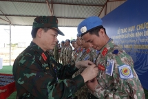 កងកម្លាំងរក្សាសន្តិភាពវៀតណាមទទួលបានមេដាយអង្គការសហប្រជាជាតិ