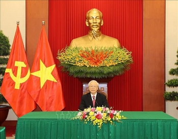លោកអគ្គលេខាបក្ស Nguyen Phu Trong អញ្ជើញជួបសន្ទនាតាមទូរស័ព្ទជាមួយលេខាទី ១ នៃបក្សកុម្មុយនិស្តគុយបា