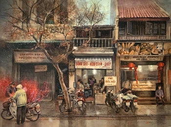 “ផ្ញើរសេចក្តីស្រឡាញ់ដល់ទីក្រុង” - គំនូរដ៏ស្រស់ស្អាតអំពីហាណូយ