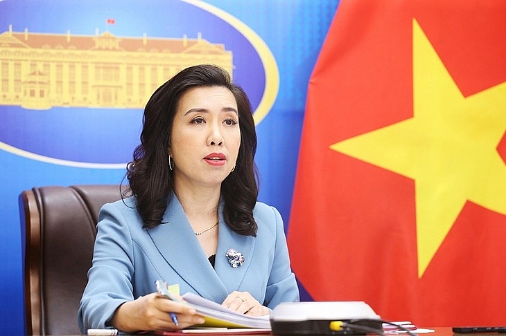 អ្នកនាំពាក្យក្រសួងការបរទេសវៀតណាមលោកស្រី Le Thi Thu Hang។