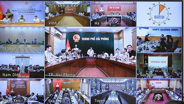 សន្និសីទត្រូវបានតភ្ជាប់តាមអ៊ីនធឺណិតពីទីស្នាក់ការរដ្ឋាភិបាលទៅកាន់  មូលដ្ឋានចំួន ២៦ ពីខេត្ត Thanh Hoa ទៅបណ្តាខេត្តភាគខាងជើង