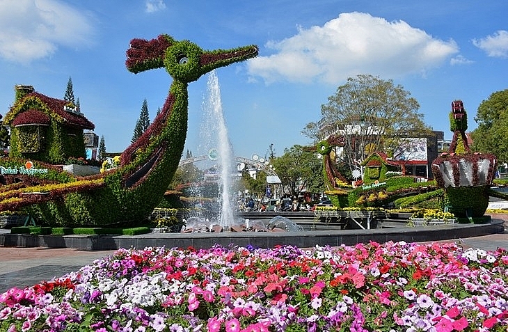  Festival ផ្កា Da Lat លើកទី ៨ (រូបថត៖ qdnd.vn)