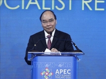 លោក Nguyen Xuan Phuc ប្រធានរដ្ឋវៀតណាម អញ្ជើញថ្លែងសុន្ទរកថានៅកិច្ចប្រជុំកំពូលធុរកិច្ច APEC ឆ្នាំ ២០២២