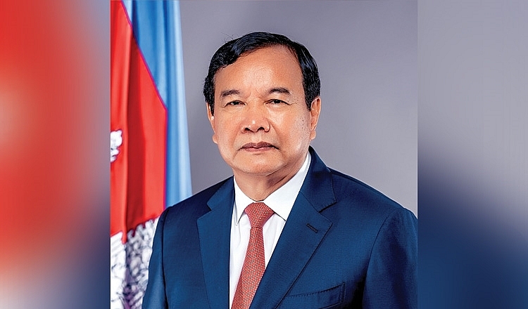 លោក ប្រាក់ សុខុន ឧបនាយករដ្ឋមន្ត្រី និងជារដ្ឋមន្ត្រីការបរទេសនិងសហប្រតិបត្តិការអន្តរជាតិកម្ពុជា។