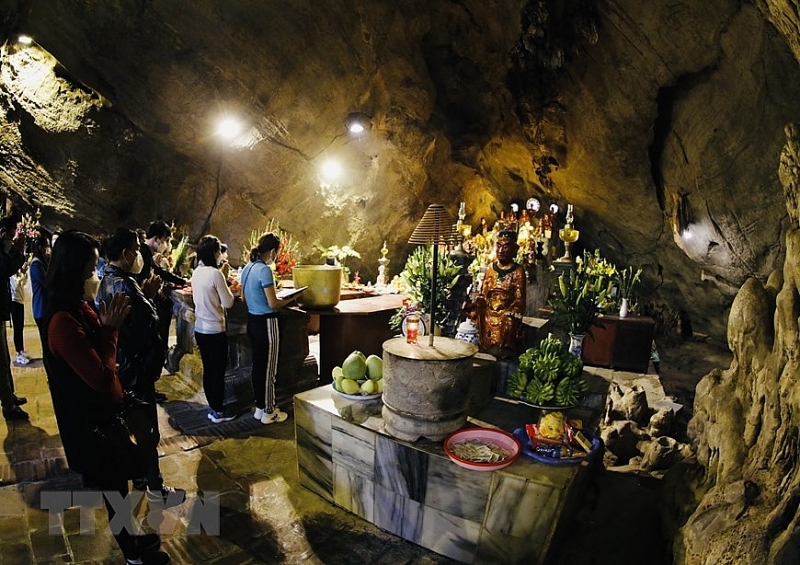 រូបភាពវត្ត Huong ត្រៀមខ្លួនសម្រាប់ថ្ងៃស្វាគមន៍ជាផ្លូវការ