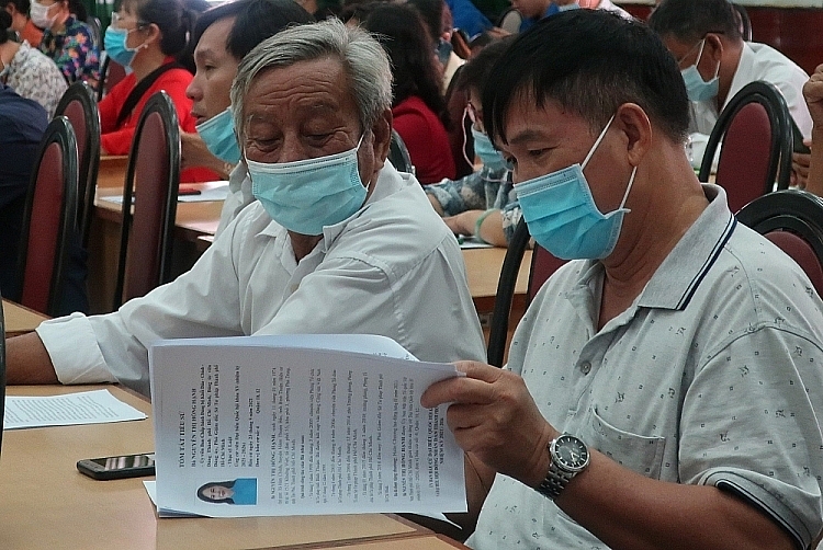 អ្នកបោះឆ្នោតបានឯកភាពជាឯកច្ឆន្ទជាមួយផែនការសកម្មភាពរបស់បេក្ខជនតំណាងរាស្ត្រនីតិកាលទី ១៦ មណ្ឌលបោះឆ្នោតលេខ ០៤ នៃទីក្រុង​ហូជីមិញ