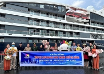 នាវាទេសចរណ៍លំដាប់ផ្កាយ ៥ ចំនួន ៣គ្រឿង នាំអ្នកទេសចរអឺរ៉ុបទៅកាន់ទីក្រុង Quy Nhon